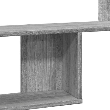 vidaXL Ραφιέρα Τοίχου Γκρι Sonoma 100x15x70cm Επεξεργασμένο Ξύλο 1 τεμ.