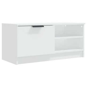 vidaXL Έπιπλο Τηλεόρασης Λευκό 80x35x36,5cm Επεξεργασμένο Ξύλο
