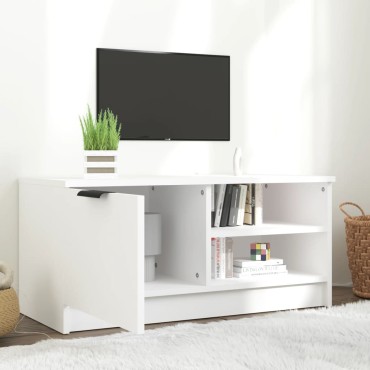 vidaXL Έπιπλο Τηλεόρασης Λευκό 80x35x36,5cm Επεξεργασμένο Ξύλο