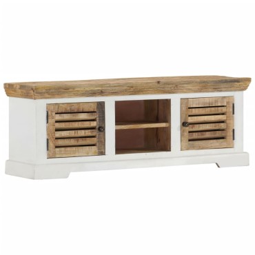 vidaXL Έπιπλο Τηλεόρασης 110x30x40cm από Μασίφ Ξύλο Μάνγκο 1 τεμ.