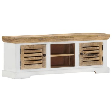 vidaXL Έπιπλο Τηλεόρασης 110x30x40cm από Μασίφ Ξύλο Μάνγκο 1 τεμ.