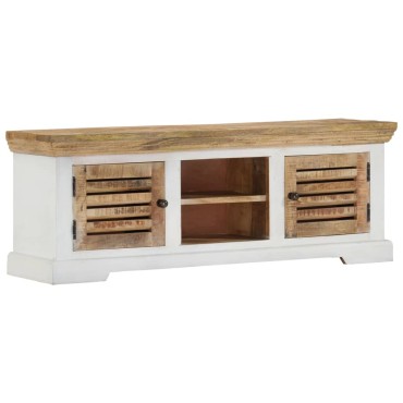 vidaXL Έπιπλο Τηλεόρασης 110x30x40cm από Μασίφ Ξύλο Μάνγκο 1 τεμ.
