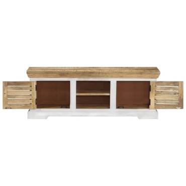vidaXL Έπιπλο Τηλεόρασης 110x30x40cm από Μασίφ Ξύλο Μάνγκο 1 τεμ.
