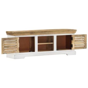 vidaXL Έπιπλο Τηλεόρασης 110x30x40cm από Μασίφ Ξύλο Μάνγκο 1 τεμ.