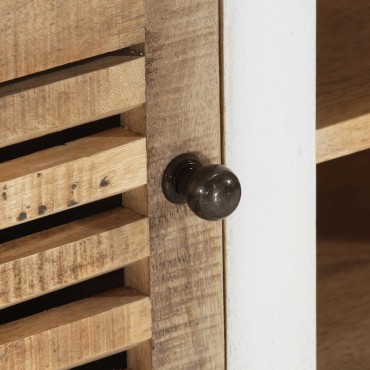 vidaXL Έπιπλο Τηλεόρασης 110x30x40cm από Μασίφ Ξύλο Μάνγκο 1 τεμ.