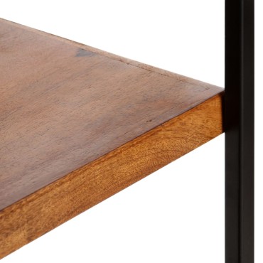 vidaXL Βιβλιοθήκη με 4 Επίπεδα/6 Συρτάρια 122x36x181cm Ξύλο Μάνγκο 1 τεμ.