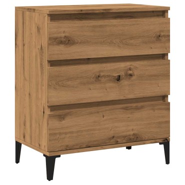 vidaXL Μπουφές Τεχνίτης Δρυς 60x35x70cm από Επεξεργασμένο Ξύλο 1 τεμ.
