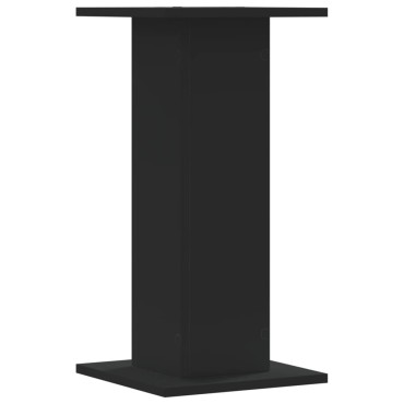 vidaXL Βάσεις Φυτών 2 τεμ. Μαύρες 30x30x60 εκ. από Επεξεργασμένο Ξύλο