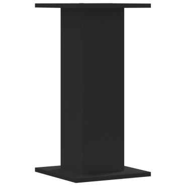 vidaXL Βάσεις Φυτών 2 τεμ. Μαύρες 30x30x60 εκ. από Επεξεργασμένο Ξύλο