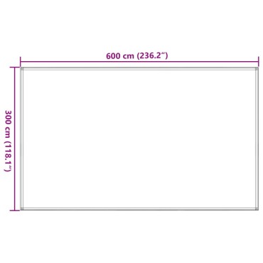 vidaXL Χαλί Σκηνής Μπλε 300 x 600 εκ. από HDPE