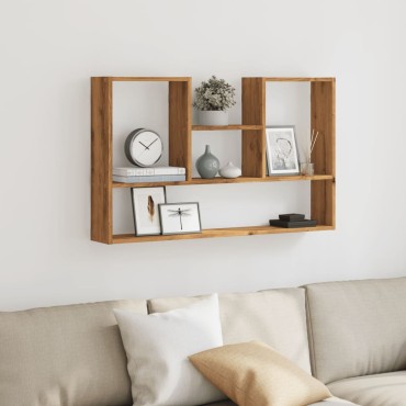 vidaXL Ράφι Τοίχου Αρτισιανή Δρυς 99x15x60cm από Επεξεργασμένο Ξύλο 1 τεμ.