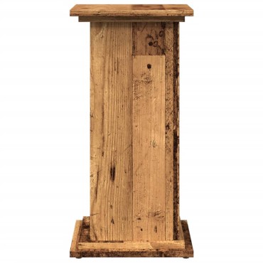 vidaXL Βάση Οθόνης με Αποθ. Όψη Παλαιού Ξύλου 31x30x60 εκ. Επεξ. Ξύλο