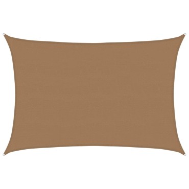 vidaXL Πανί Σκίασης Taupe 5 x 6 μ. από HDPE 160 γρ./μ²