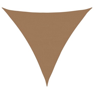vidaXL Πανί Σκίασης Taupe 6 x 6 x 6 μ. από HDPE 160 γρ./μ²