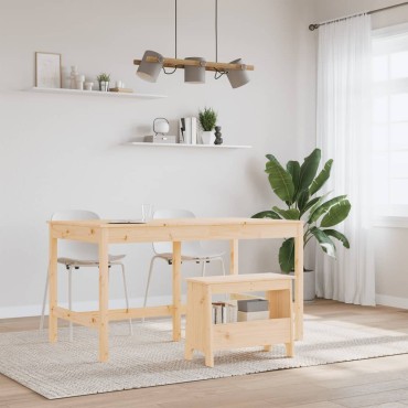 vidaXL Παγκάκι Χολ 60x28x45cm από Μασίφ Ξύλο Πεύκου 1 τεμ.