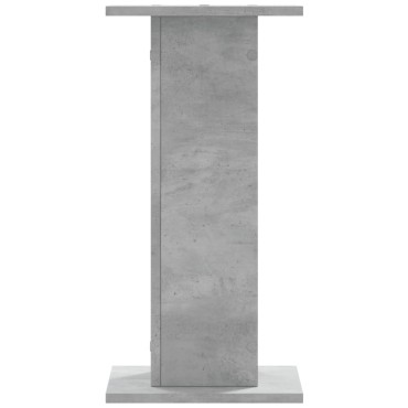vidaXL Βάσεις Φυτών 2 τεμ. Γκρι Σκυρ. 30x30x60 εκ. Επεξεργασμένο Ξύλο