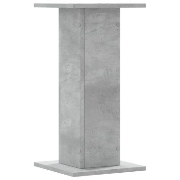 vidaXL Βάσεις Φυτών 2 τεμ. Γκρι Σκυρ. 30x30x60 εκ. Επεξεργασμένο Ξύλο