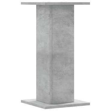 vidaXL Βάσεις Φυτών 2 τεμ. Γκρι Σκυρ. 30x30x60 εκ. Επεξεργασμένο Ξύλο