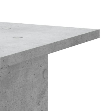 vidaXL Βάσεις Φυτών 2 τεμ. Γκρι Σκυρ. 30x30x60 εκ. Επεξεργασμένο Ξύλο