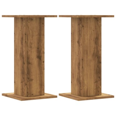 vidaXL Βάσεις Ηχείων 2 τεμ. Αρτισιανή Δρυς 30x30x60 εκ. Επεξ. Ξύλο