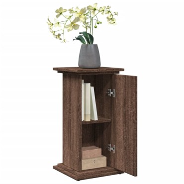 vidaXL Βάση Οθόνης με Αποθ. Καφέ Δρυς 31x30x60 εκ. Επεξεργασμένο Ξύλο