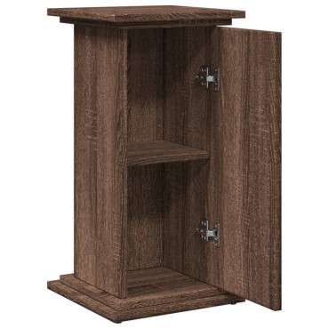vidaXL Βάση Οθόνης με Αποθ. Καφέ Δρυς 31x30x60 εκ. Επεξεργασμένο Ξύλο