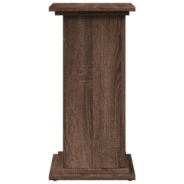vidaXL Βάση Οθόνης με Αποθ. Καφέ Δρυς 31x30x60 εκ. Επεξεργασμένο Ξύλο