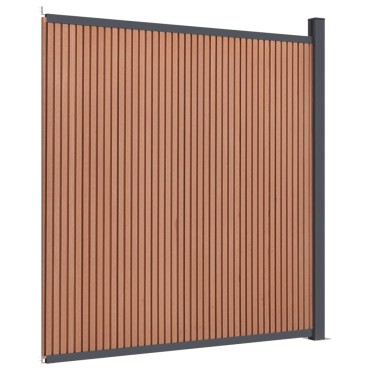 vidaXL Πάνελ Περίφραξης Καφέ 173x186cm από WPC