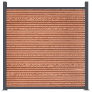 vidaXL Πάνελ Περίφραξης Καφέ 173x186cm από WPC