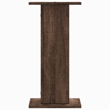 vidaXL Βάσεις Φυτών 2 Τεμ. Καφέ Δρυς 30x30x60 εκ. Επεξεργασμένο Ξύλο
