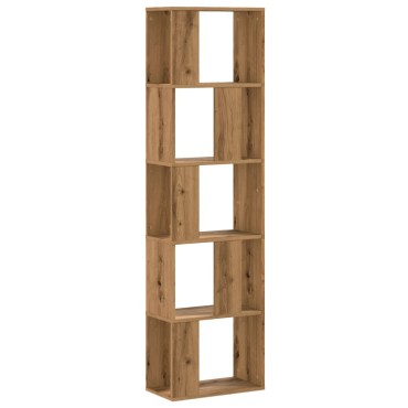 vidaXL Βιβλιοθήκη 5 Επιπέδων Δρυς 45x23,5x162,5cm Επεξεργ. Ξύλο 1 τεμ.