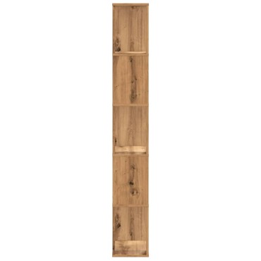 vidaXL Βιβλιοθήκη 5 Επιπέδων Δρυς 45x23,5x162,5cm Επεξεργ. Ξύλο 1 τεμ.