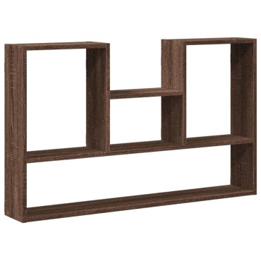 vidaXL Ραφιέρα Τοίχου Καφέ Δρυς 99x15x60cm Επεξεργασμένο Ξύλο 1 τεμ.