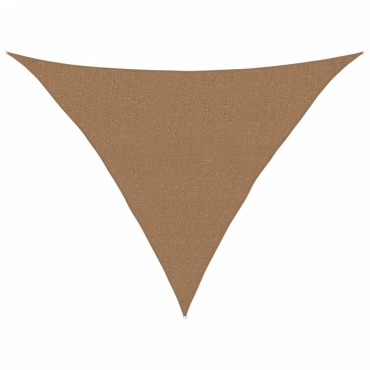 vidaXL Πανί Σκίασης Taupe 2,5 x 2,5 x 3,5 μ. από HDPE 160 γρ/μ²
