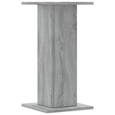 vidaXL Βάσεις Φυτών 2 Τεμ. Γκρι Sonoma 30x30x60 εκ. Επεξεργασμένο Ξύλο