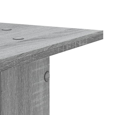 vidaXL Βάσεις Φυτών 2 Τεμ. Γκρι Sonoma 30x30x60 εκ. Επεξεργασμένο Ξύλο