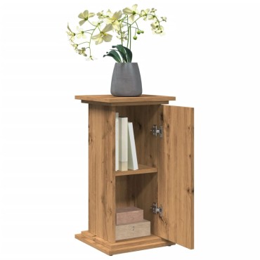 vidaXL Βάση Οθόνης με Αποθ. Αρτισιανή Δρυς 31x30x60 εκ Επεξεργ. Ξύλο