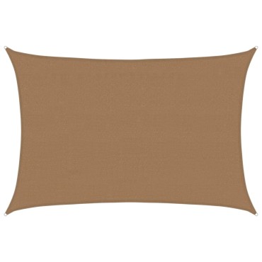 vidaXL Πανί Σκίασης Taupe 4 x 6 μ. από HDPE 160 γρ./μ²