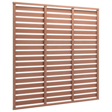 vidaXL Πάνελ Περίφραξης Καφέ 180x180cm από WPC