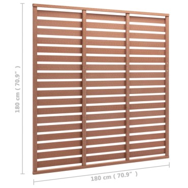 vidaXL Πάνελ Περίφραξης Καφέ 180x180cm από WPC