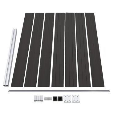 vidaXL Πάνελ Περίφραξης Μαύρο 175x146cm από WPC
