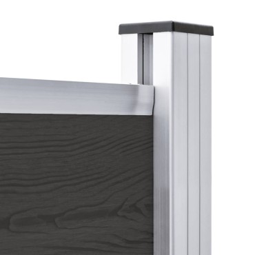 vidaXL Πάνελ Περίφραξης Μαύρο 175x146cm από WPC