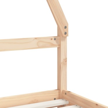 vidaXL Πλαίσιο Παιδικού Κρεβατιού Συρτάρια 90x190cm Μασίφ Ξύλο Πεύκου 1 τεμ. - Μονό