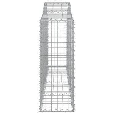 vidaXL Συρματοκιβώτια Τοξωτά 50 τεμ. 200x30x80/100 εκ. Γαλβαν. Ατσάλι