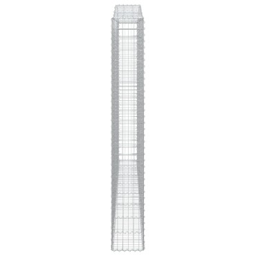 vidaXL Συρματοκιβώτια Τοξωτά 3 τεμ. 400x30x220/240 εκ. Γαλβαν. Ατσάλι