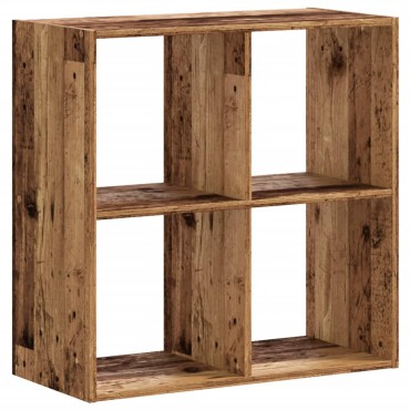 vidaXL Βιβλιοθήκη Όψη Παλαιού Ξύλου 68,5x32x68,5cm Επεξεργασμένο Ξύλο 1 τεμ.