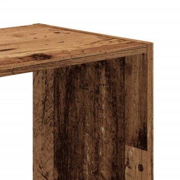 vidaXL Βιβλιοθήκη Όψη Παλαιού Ξύλου 68,5x32x68,5cm Επεξεργασμένο Ξύλο 1 τεμ.