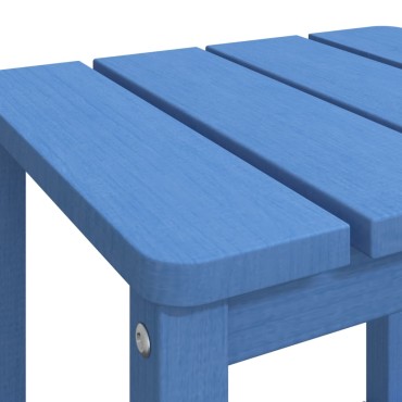 vidaXL Τραπέζι Κήπου Adirondack Γαλάζιο 38x38x46cm από HDPE 1 τεμ.