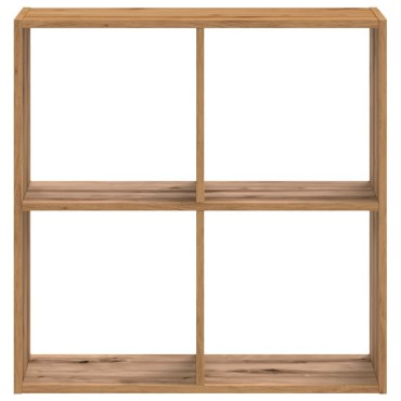 vidaXL Βιβλιοθήκη Αρτισιανή Δρυς 68,5x32x68,5cm Επεξεργασμένο Ξύλο 1 τεμ.