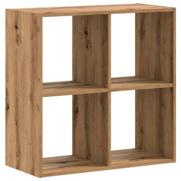 vidaXL Βιβλιοθήκη Αρτισιανή Δρυς 68,5x32x68,5cm Επεξεργασμένο Ξύλο 1 τεμ.